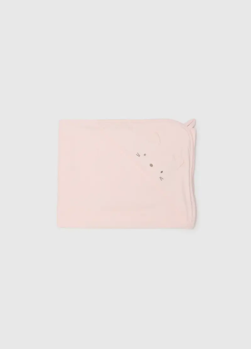 Accappatoio Rosa Da Neonata In Misto Cotone Regular Fit, Neonato, Rosa