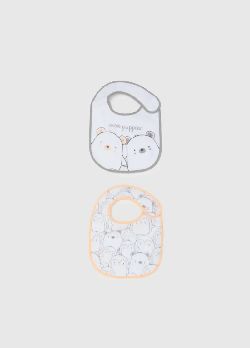 Bavetta Multicolor In Misto Cotone, Unisex, Bianco, .U