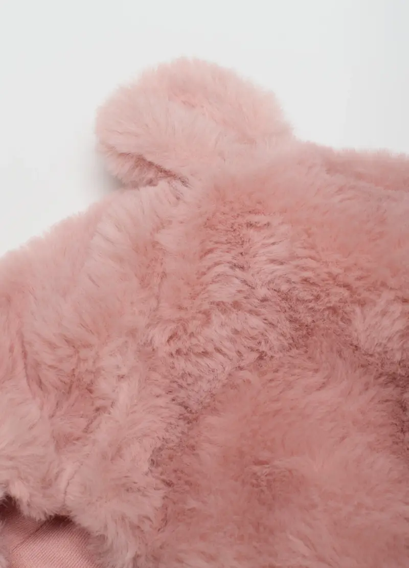 Berretto Da Neonata Rosa Con Orecchie, Rosa miniatura 2