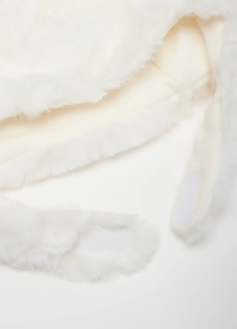 Berretto Da Neonato Rosa Con Orecchie, Neonata, Bianco miniatura 2