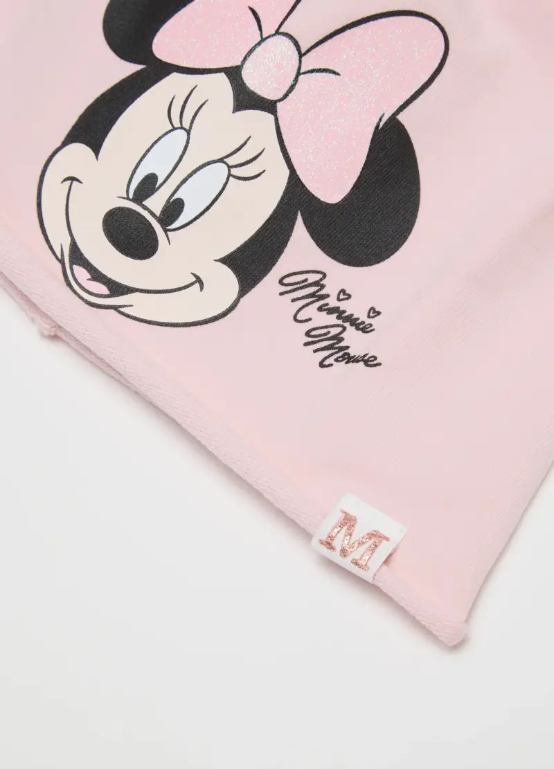 Berretto In Cotone Elasticizzato Rosa Da Bimba Con Stampa Minnie, Bambina, Rosa miniatura 2