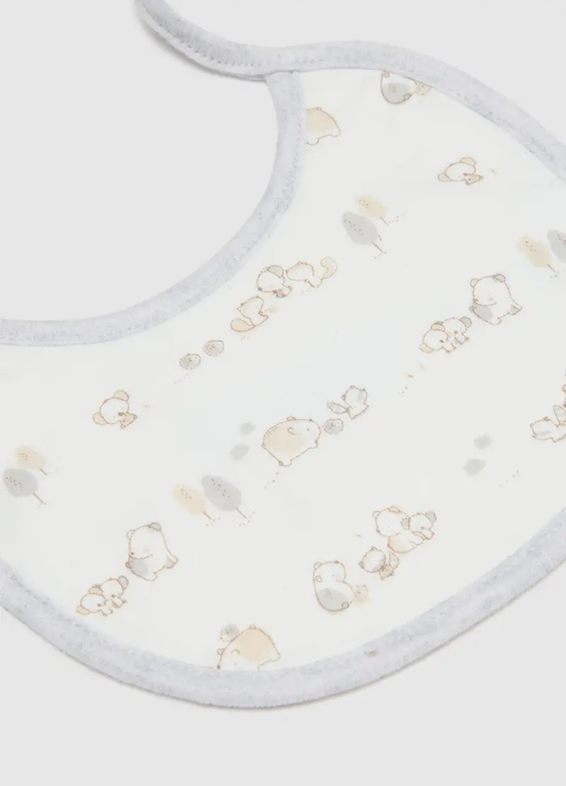 FAGOTTINO, Bipack Bavaglini Da Bambino In Puro Cotone Bianco, Neonato, Bianco, Taglia: T.U miniatura 2