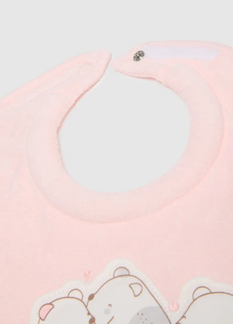 FAGOTTINO, Bipack Bavaglini Da Bambino In Puro Cotone Rosa, Neonato, Rosa, Taglia: T.U miniatura 2