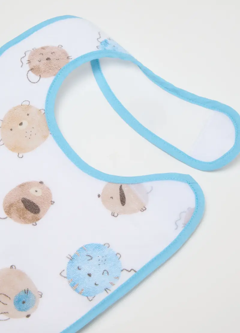 Bipack Bavette Da Neonato In Misto Cotone Multicolor, Unisex, Multicolor, .U miniatura 3