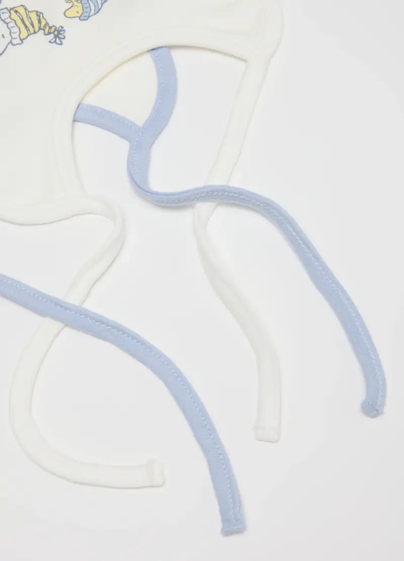 Bipack Bavette Da Neonato In Puro Cotone Multicolor Di Snoopy, Unisex, Multicolor, .U miniatura 2