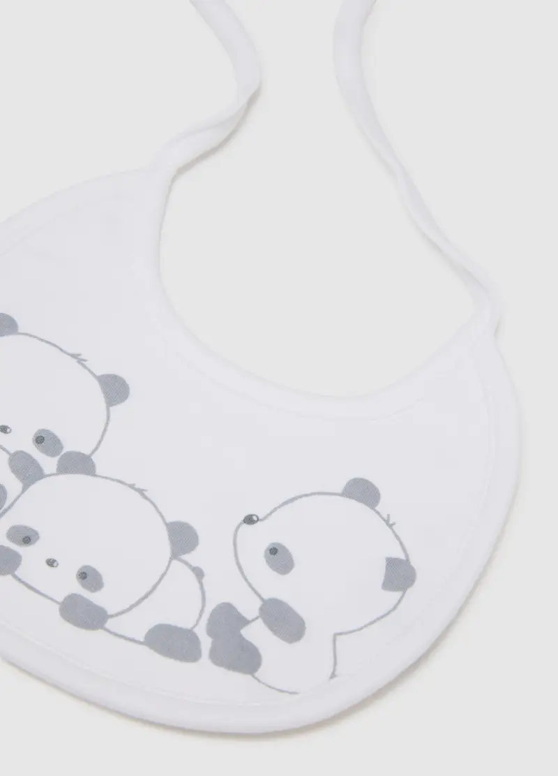 Bipack Bavette Da Neonato In Puro Cotone Multicolor, Unisex, Multicolor, .U miniatura 3