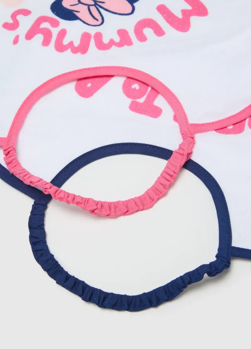 Bipack Bavette In Misto Cotone Bianche Per Neonati, Neonata, Multicolor, U miniatura 3