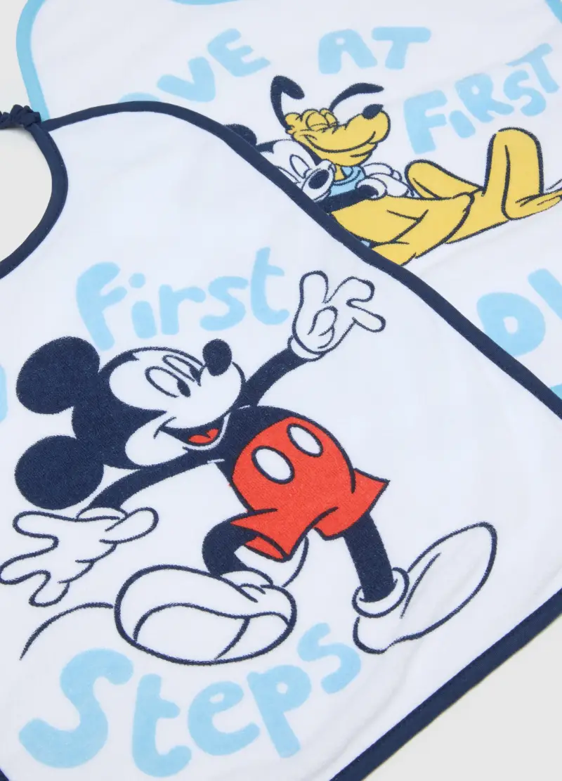 Bipack Bavette In Misto Cotone Bianche Per Neonati, Neonato, Bianco, U miniatura 2