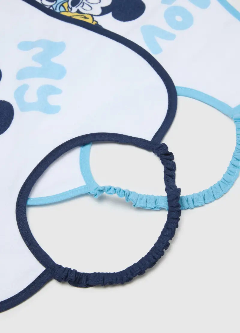 Bipack Bavette In Misto Cotone Bianche Per Neonati, Neonato, Bianco, U miniatura 3