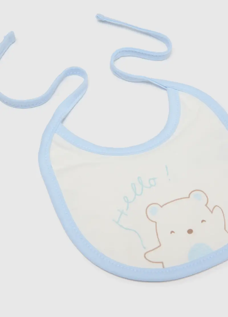 Bipack Bavette In Puro Cotone Bianche Per Neonati, Neonato, Multicolor, .U miniatura 3