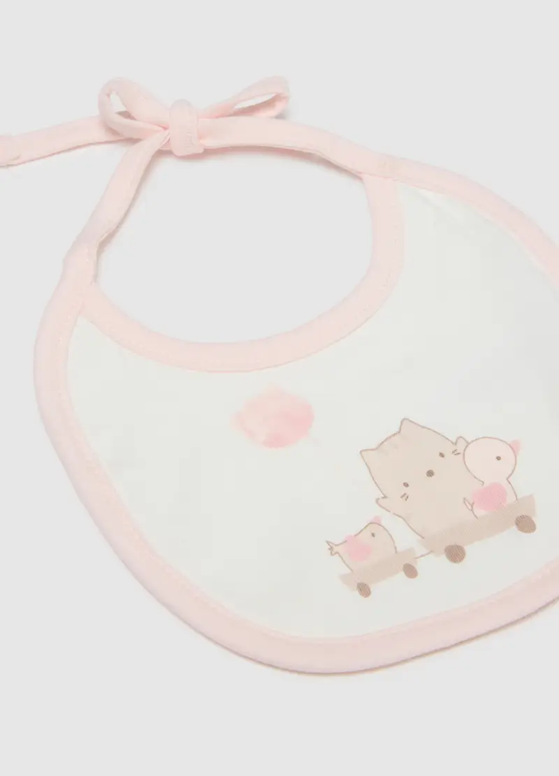 Fagottino Bipack Bavette Bianche in Puro Cotone per Neonati miniatura 2