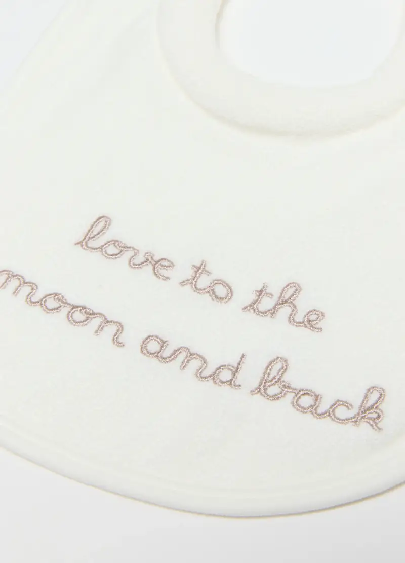 Bipack Bavette In Puro Cotone Bianco Regular Fit Per Neonati, Neonato, Bianco, .U miniatura 2