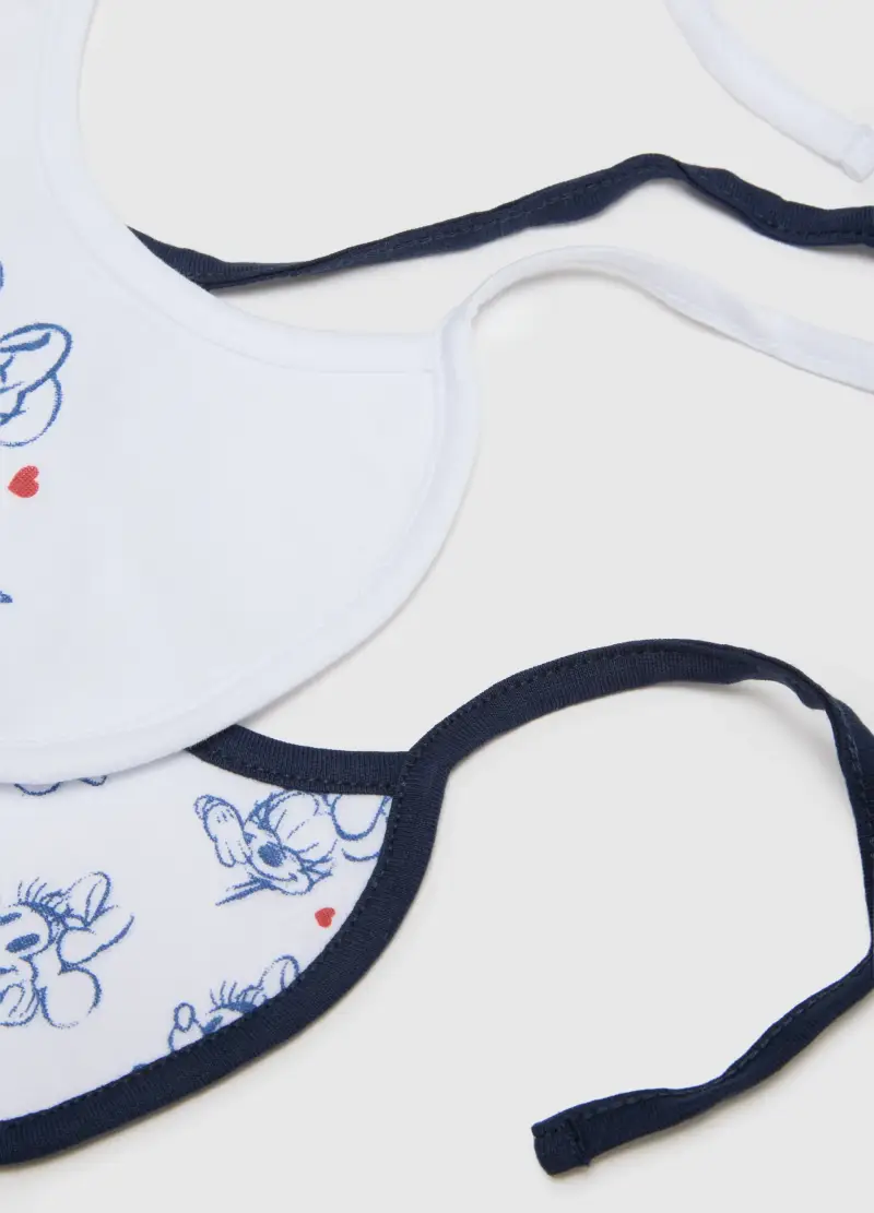 Bipack Bavette In Puro Cotone Multicolor Per Neonati Con Ricami Disney, Neonata, Multicolor, U miniatura 3