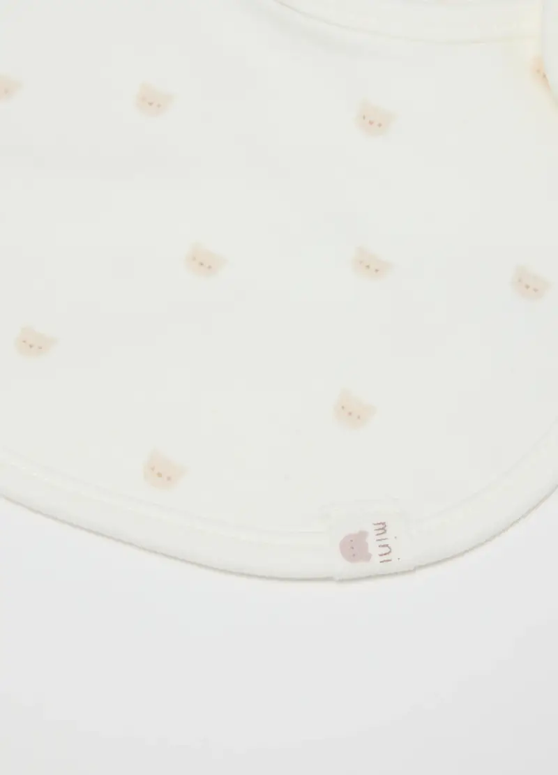 Bipack Bavette Multicolor Da Neonata In Puro Cotone Con Decori, Unisex, Multicolor, U miniatura 2