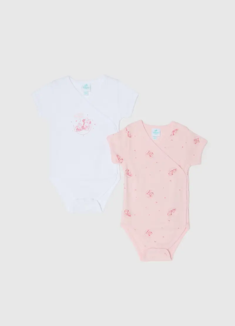 Bipack Body In Puro Cotone Multicolor Da Neonata Con Stampe Disney, Multicolor