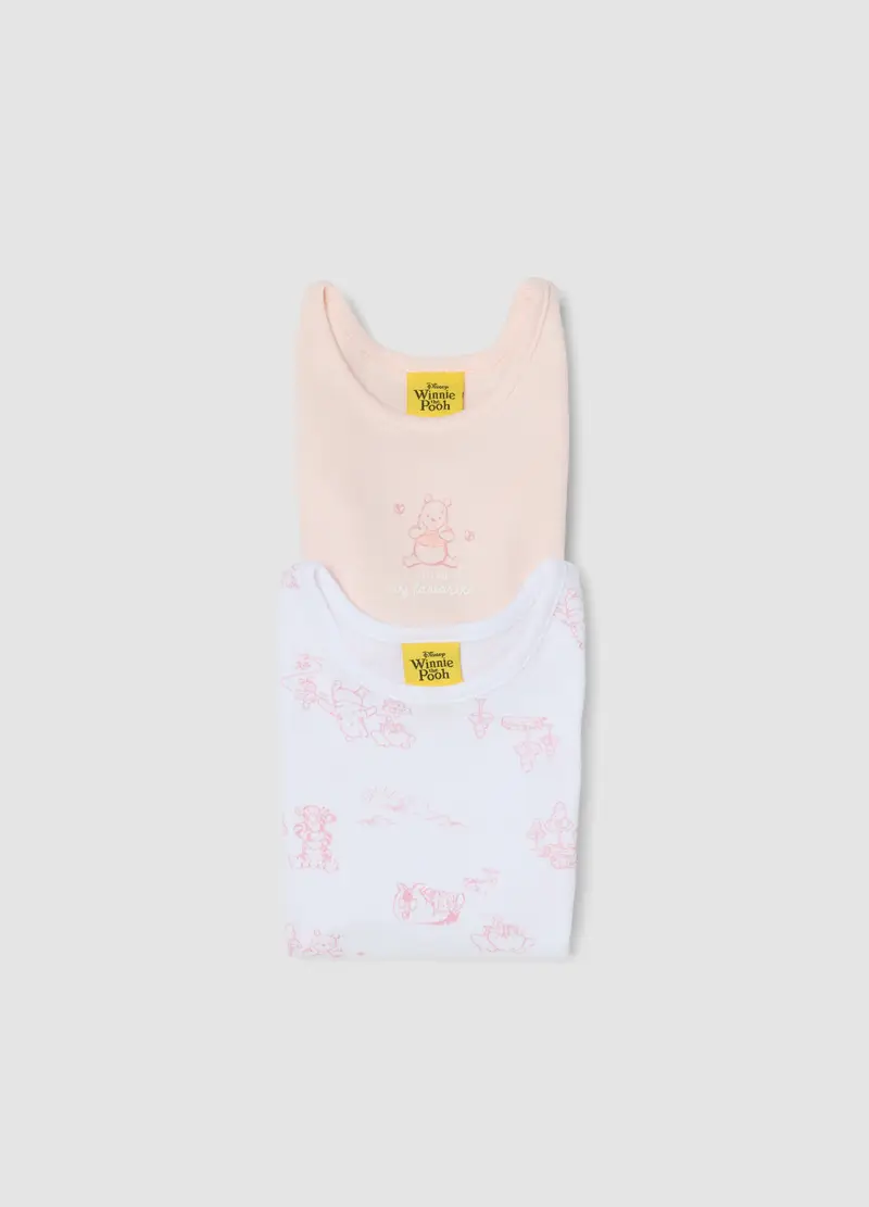 Bipack Body In Puro Cotone Multicolor Da Neonata Con Winnie-the-pooh, Multicolor miniatura 3