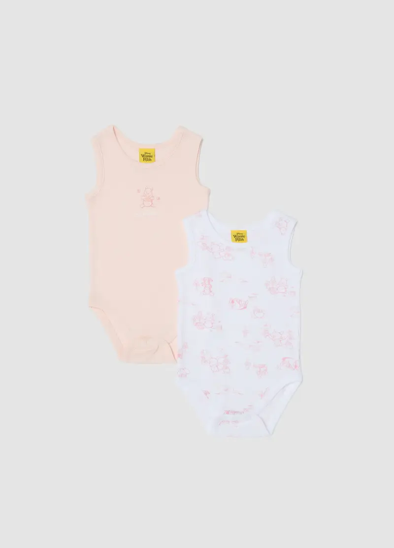 Bipack Body In Puro Cotone Multicolor Da Neonata Con Winnie-the-pooh, Multicolor