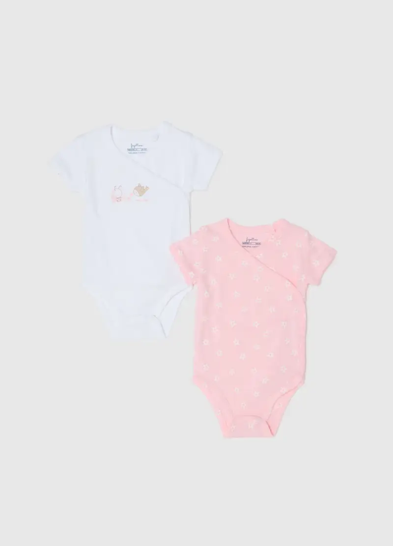 Bipack Body In Puro Cotone Multicolor Da Neonata, Multicolor