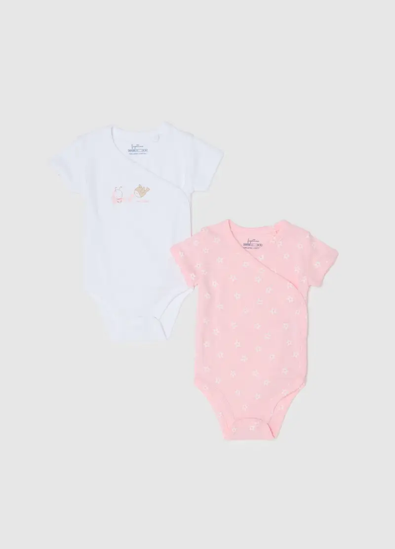 Bipack Body In Puro Cotone Multicolor Da Neonata, Multicolor