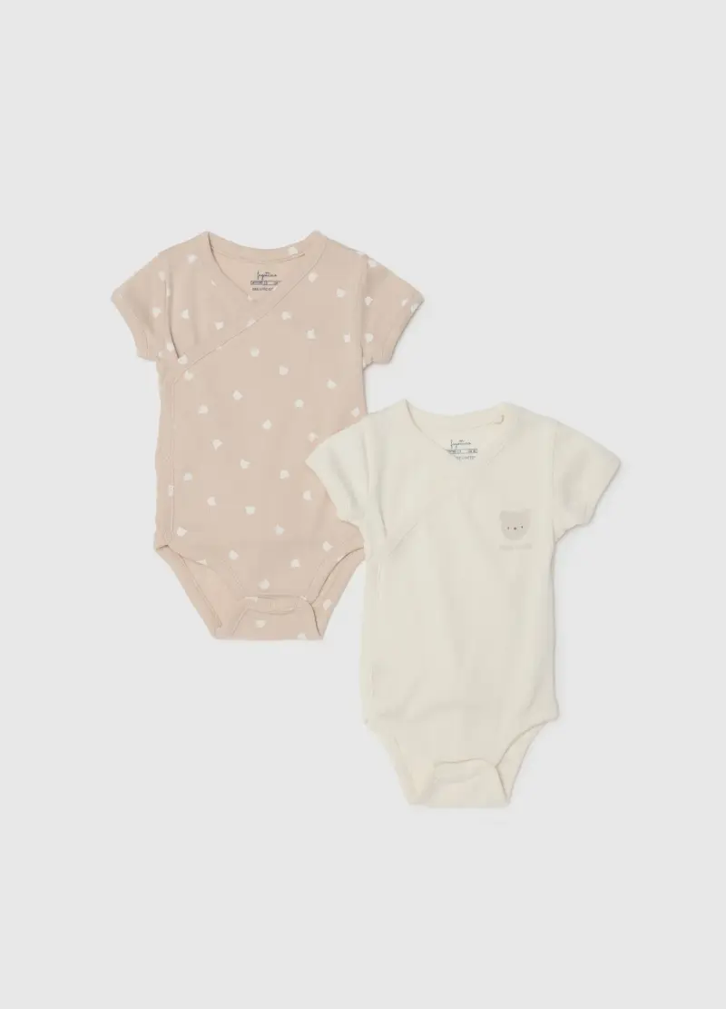 Bipack Body In Puro Cotone Multicolor Da Neonato, Unisex, Multicolor