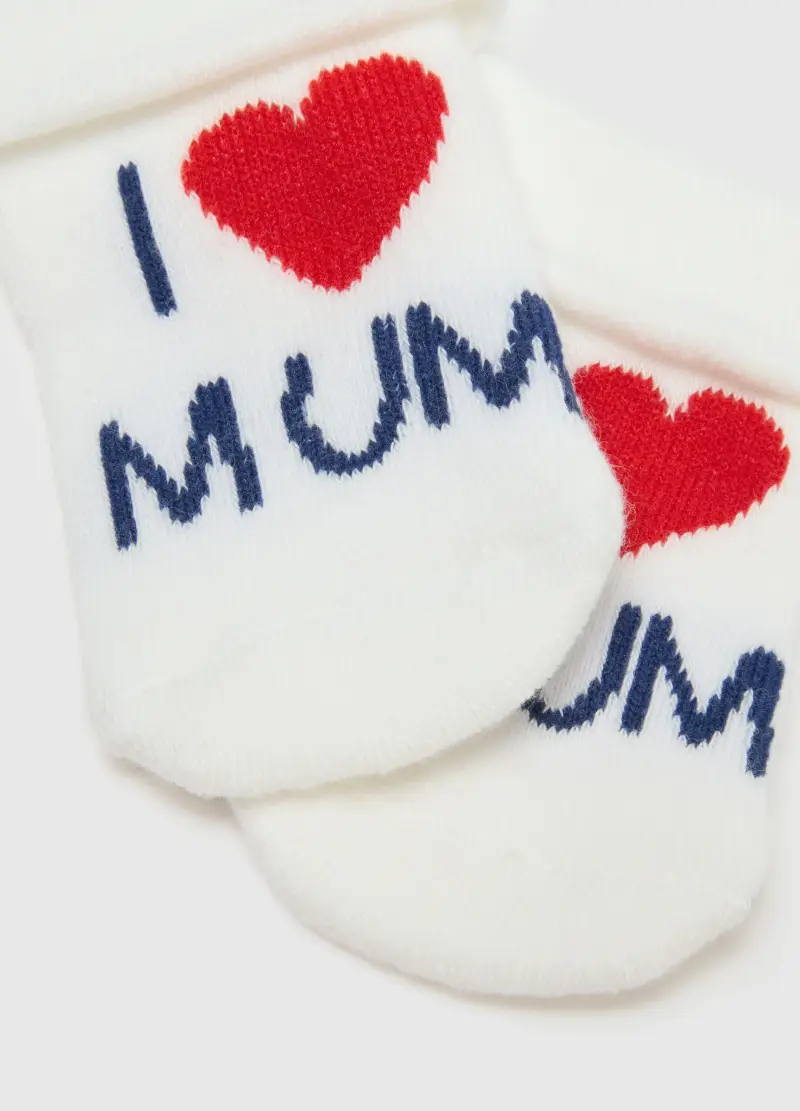 Bipack Calzini Corti Da Neonato In Misto Cotone Multicolor Con Stampa, Unisex, Multicolor miniatura 2