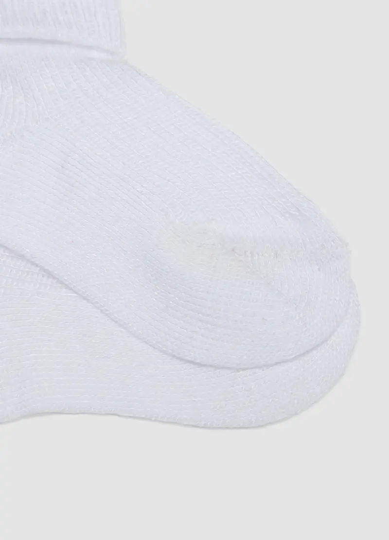 Bipack Calzini Corti In Misto Bamboo Bianchi Per Neonati, Unisex, Bianco miniatura 3