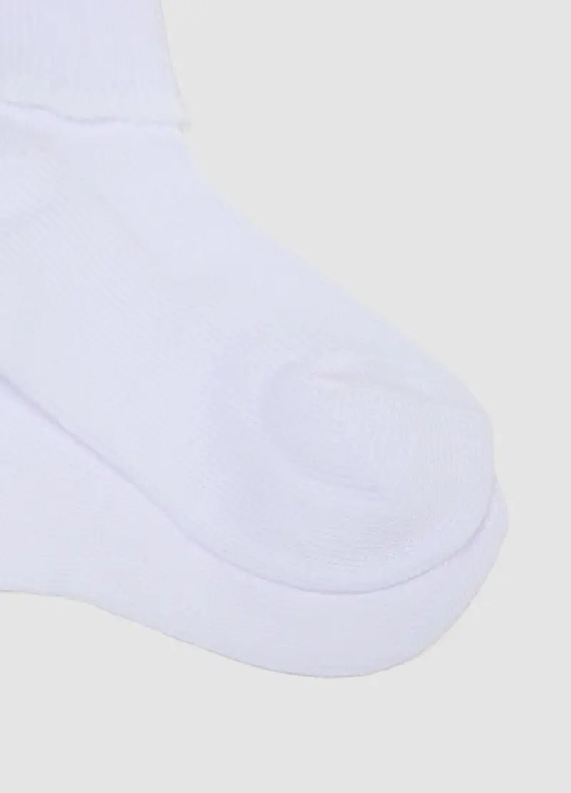 Bipack Calzini Corti In Misto Cotone Bianchi Da Neonato Regular Fit, Unisex, Bianco miniatura 2