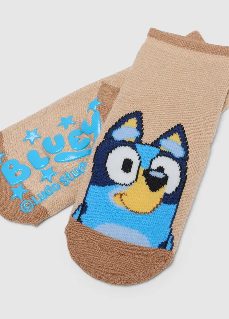 Bipack Calzini In Misto Cotone Multicolor Da Neonato Con Ricamo Bluey, Bambino, Multicolor miniatura 3