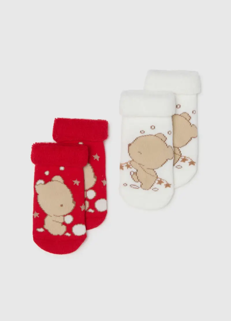 Bipack Calzini Multicolor Da Neonato In Misto Cotone Con Stampa, Unisex, Multicolor