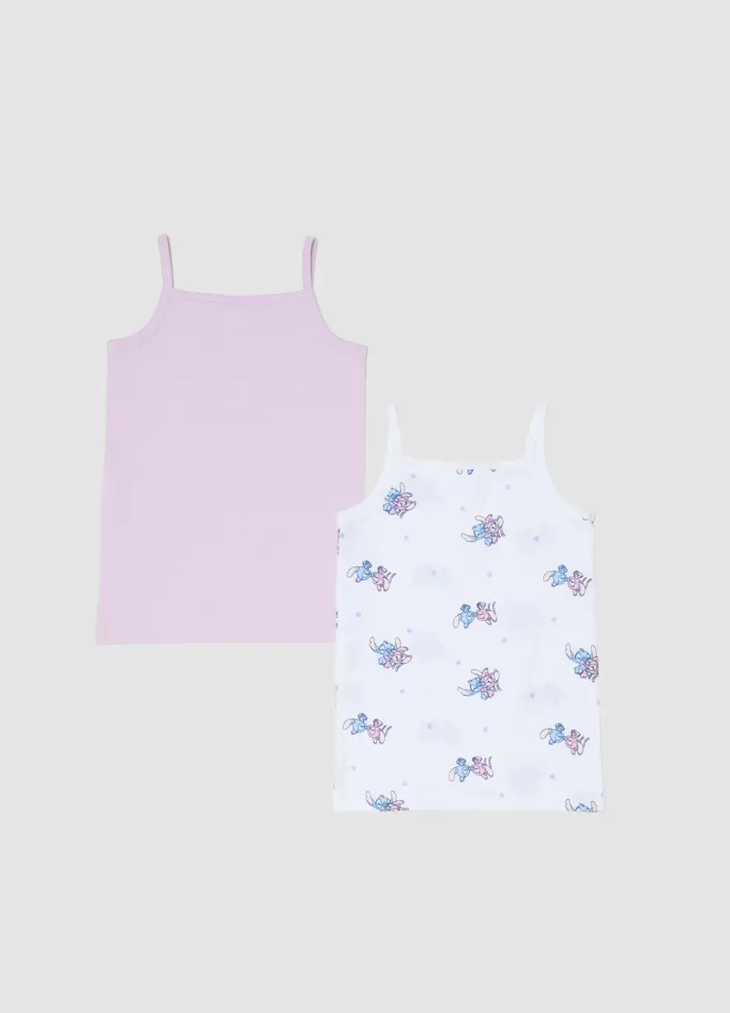 Bipack Canotte In Puro Cotone Multicolor Da Neonata Regular Fit, Bambina, Multicolor miniatura 2