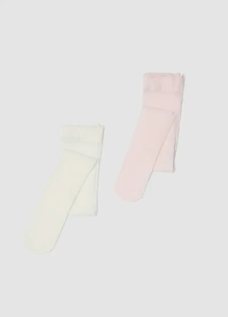 Bipack Collant Elasticizzati Multicolor Da Neonata, Bambina, Multicolor