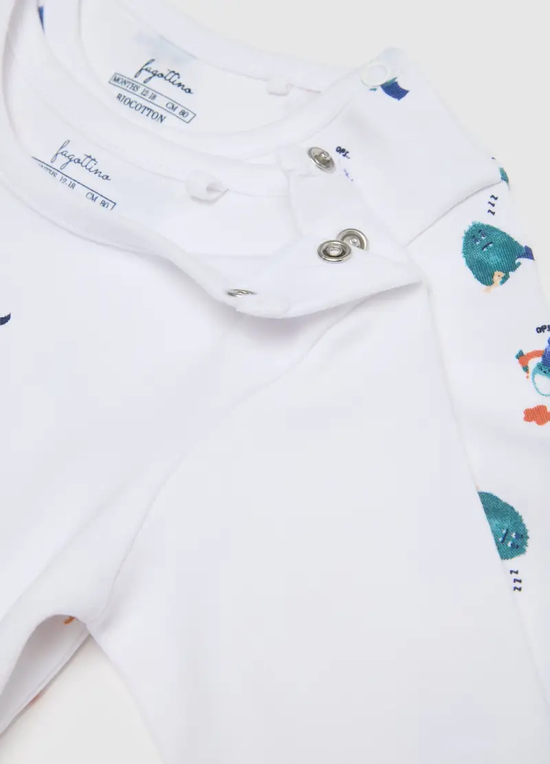 FAGOTTINO Body neonato Bambino Bianco 1293516 miniatura 3