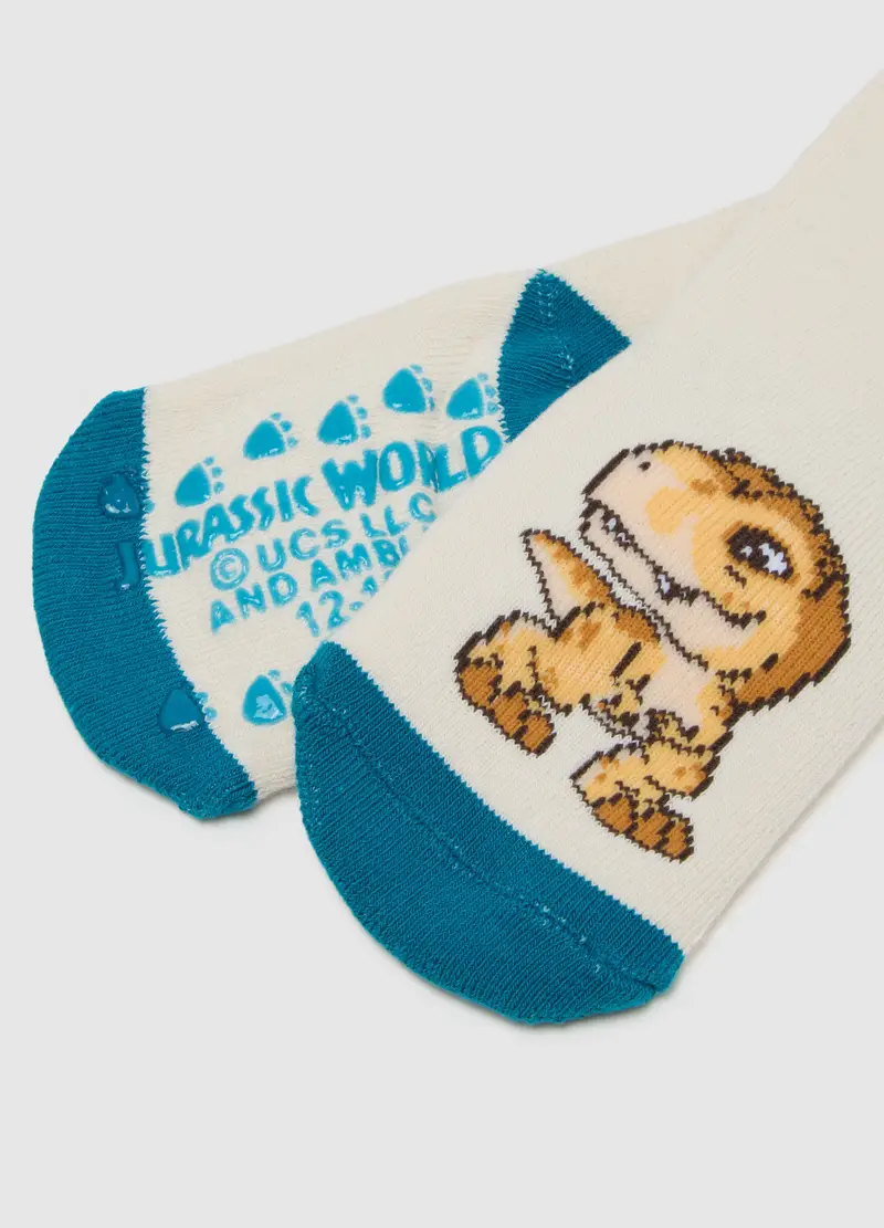 Bipack Di Calzini Da Neonato Multicolor Antiscivolo Jurassic World, Bambino, Multicolor miniatura 2