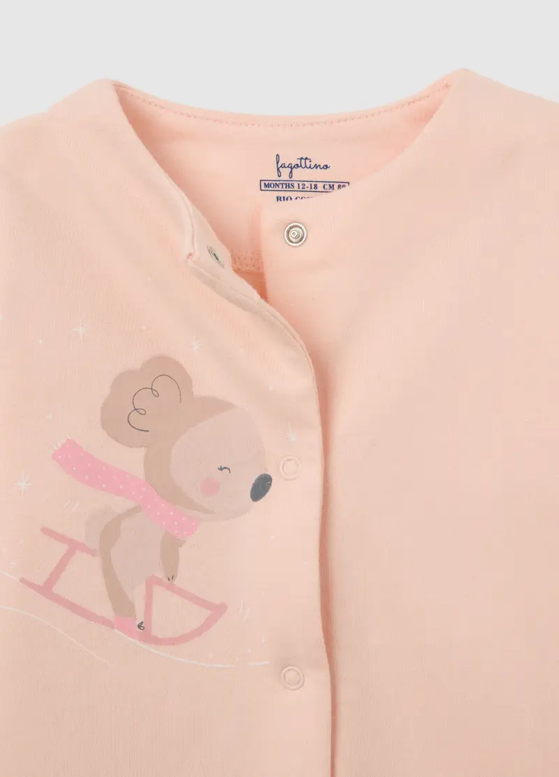 Bipack Pagliaccetti Multicolor Da Neonato In Puro Cotone Con Stampe, Bambina, Multicolor miniatura 3