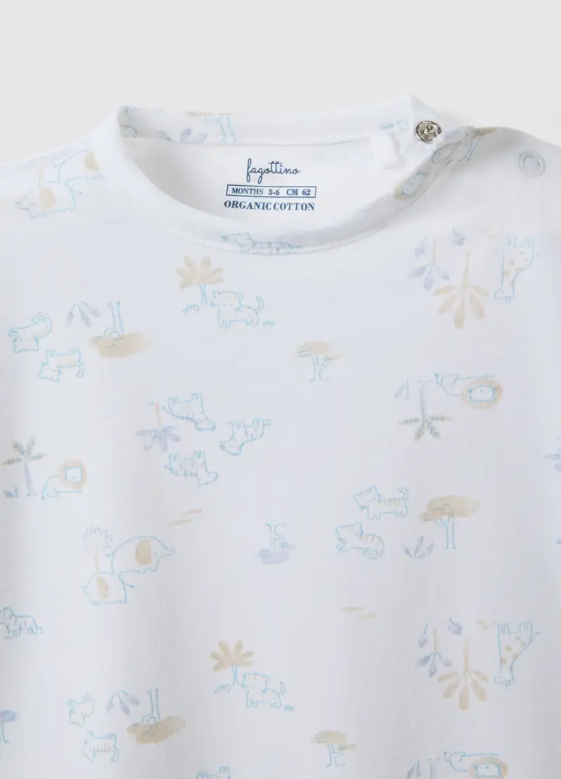 Bipack Romper In Puro Cotone Multicolor Da Neonato Con Disegni, Multicolor miniatura 3