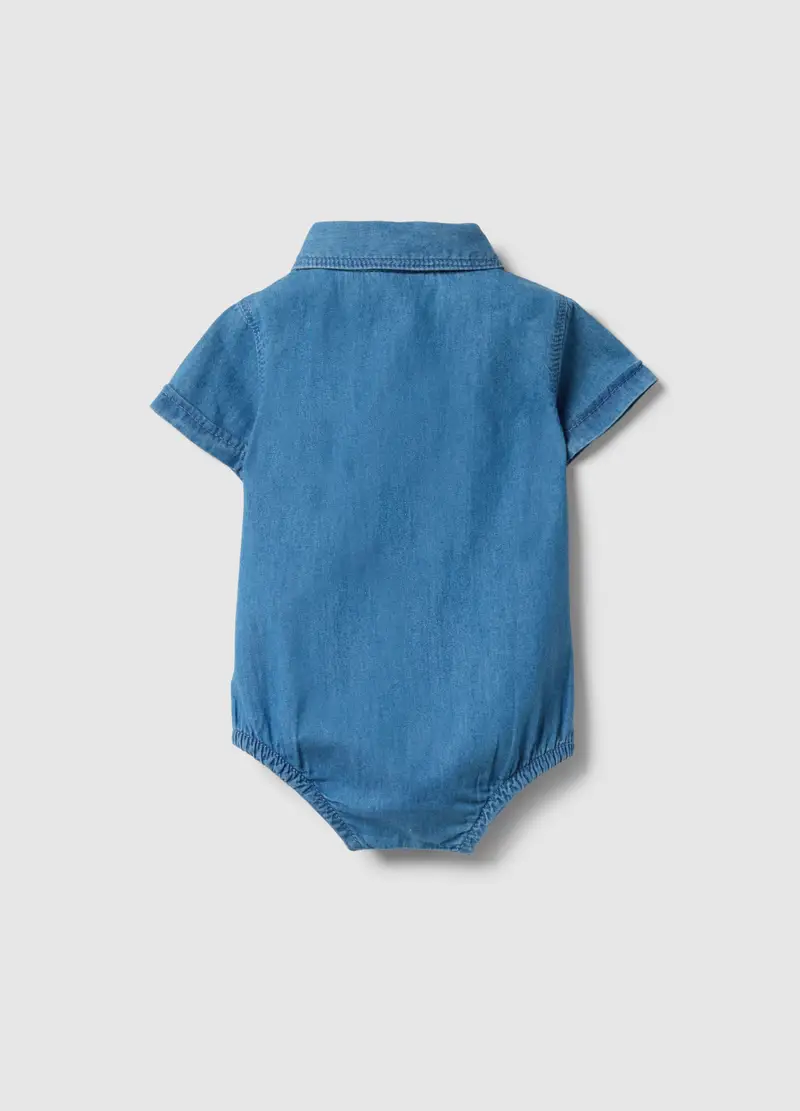 FAGOTTINO Body neonato Neonato Denim 4330457 miniatura 2