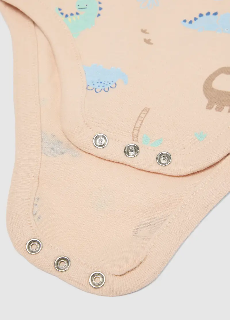 Body In Puro Cotone Multicolor Da Neonato Regular Fit, Bambino, Multicolor miniatura 3