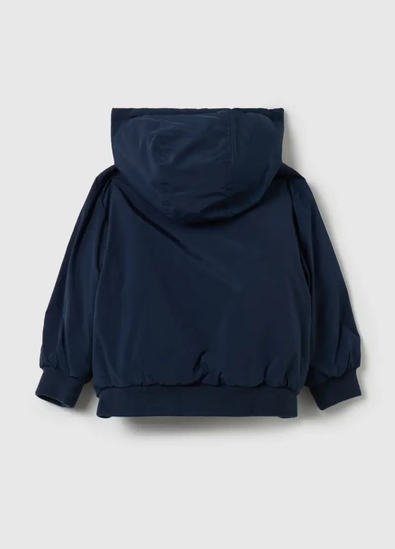 Bomber Con Cappuccio Stampa Topolino, Bambino, Blu miniatura 2