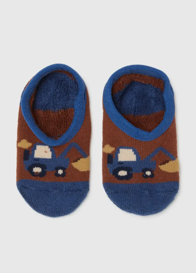 Calzini Antiscivolo Da Neonato In Cotone Multicolor, Bambino, Multicolor