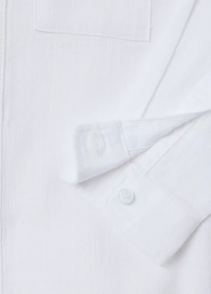 FAGOTTINO, Camicia Da Bambino In Puro Cotone Bianca Regular Fit, Bianco, Taglia: 9-12 miniatura 3