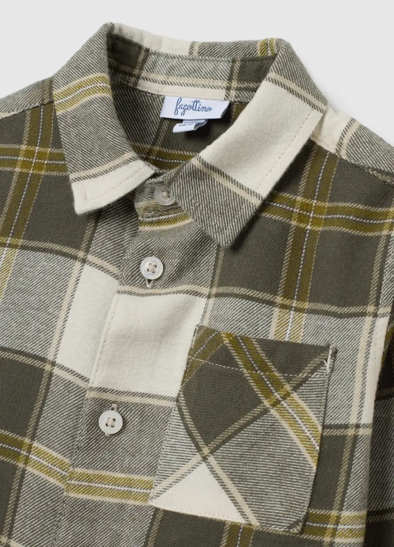 Camicia Da Bambino In Puro Cotone Multicolor Regular Fit, Multicolor miniatura 3