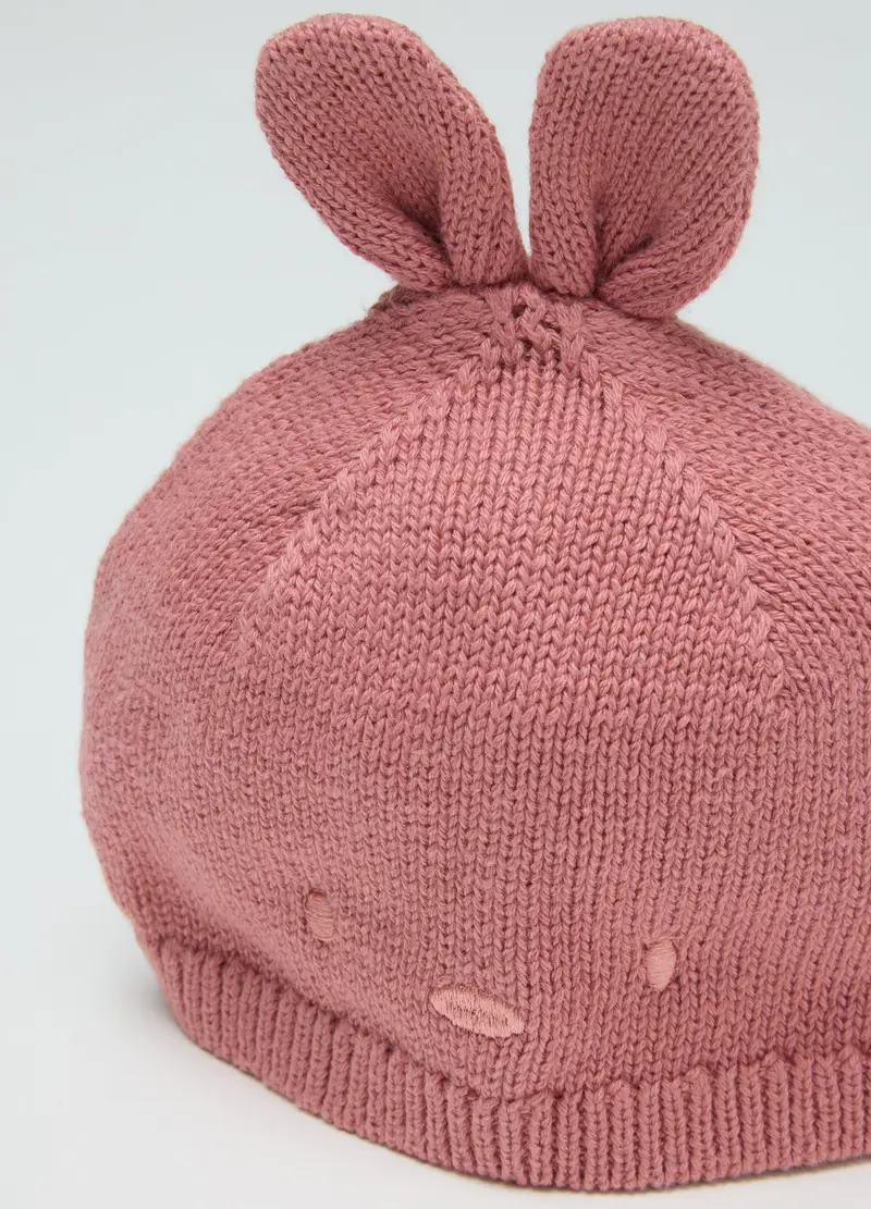 FAGOTTINO, Cappellino Da Bambina In Puro Cotone Rosa Con Ricami, Neonata, Rosa, Taglia: ONE SIZE miniatura 2