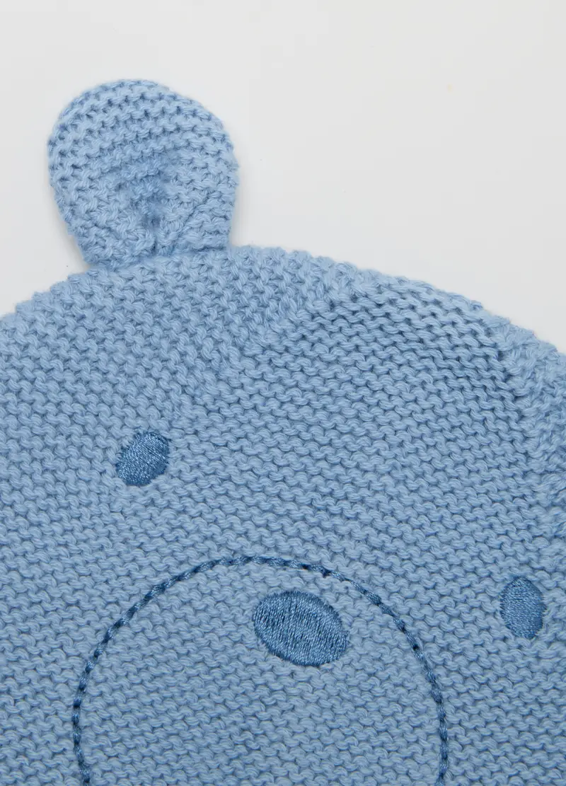 FAGOTTINO, Cappellino Da Neonato In Puro Cotone Azzurro, Azzurro, Taglia: ONE SIZE miniatura 2