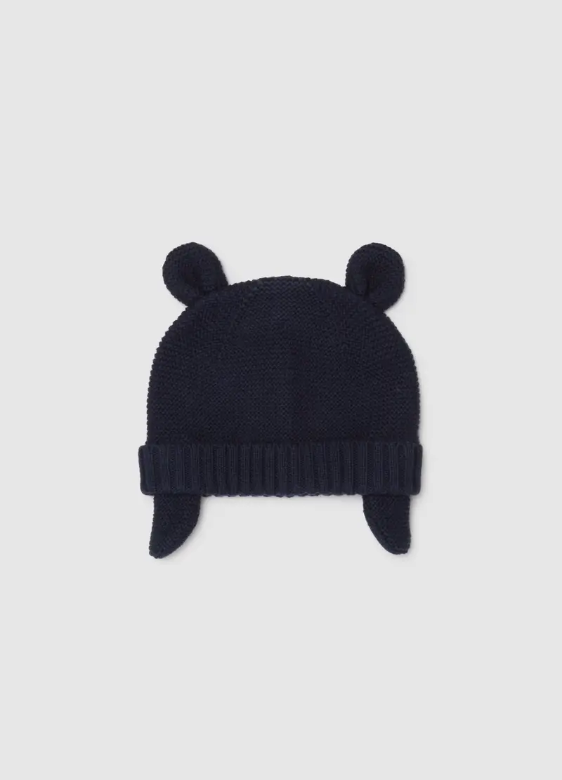 FAGOTTINO, Cappellino Da Neonato In Puro Cotone Blu, Unisex, Blu, Taglia: ONE SIZE