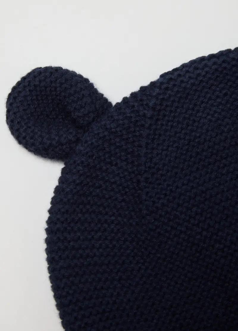 FAGOTTINO, Cappellino Da Neonato In Puro Cotone Blu, Unisex, Blu, Taglia: ONE SIZE miniatura 2