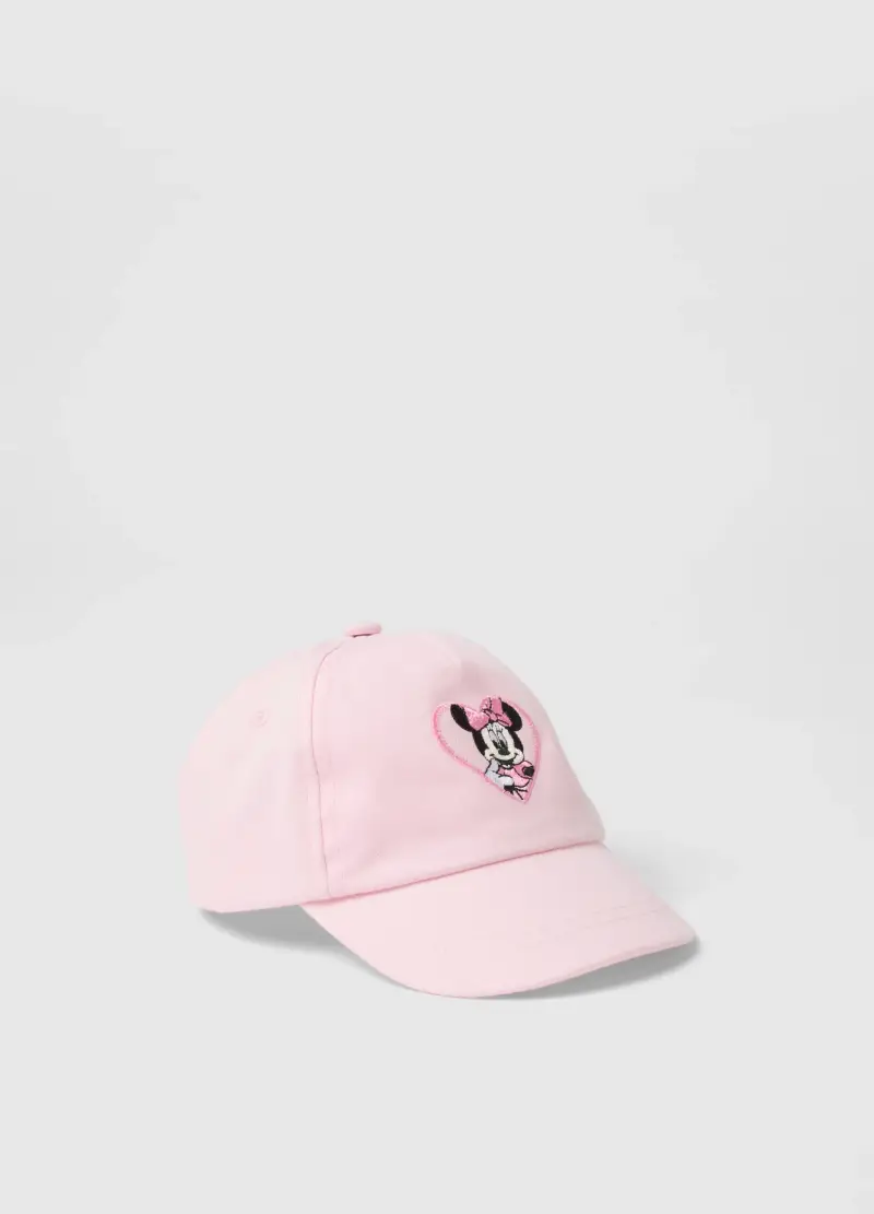 Cappellino In Puro Cotone Rosa Da Bimba Con Minnie, Bambina, Rosa