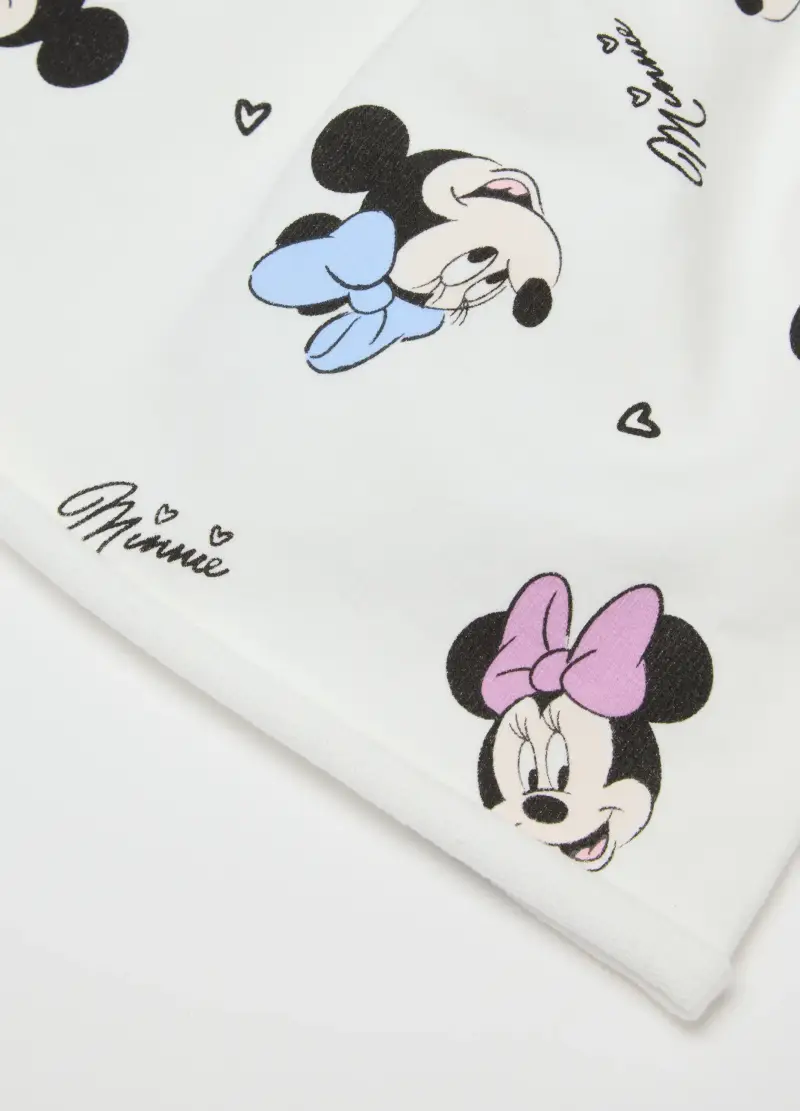 Cappello Beanie Bianco Da Bimba In Misto Cotone Con Stampe Disney, Bambina, Bianco miniatura 3