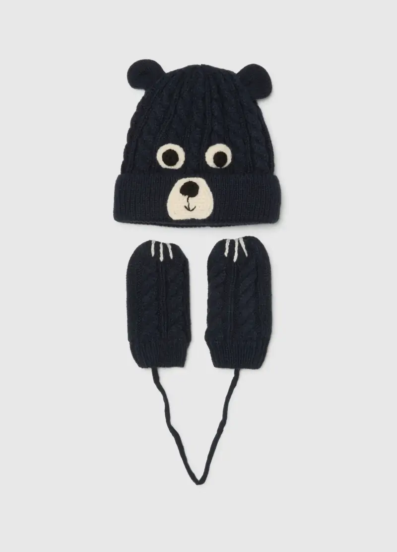 Cappello Da Bambino Multicolor Con Orecchie, Multicolor