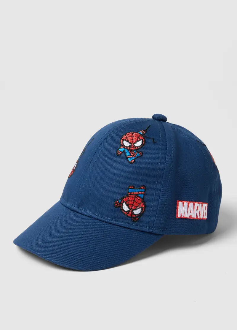 Cappello Da Baseball In Puro Cotone Blu Da Bimbo Con Spider-man, Bambino, Blu miniatura 2