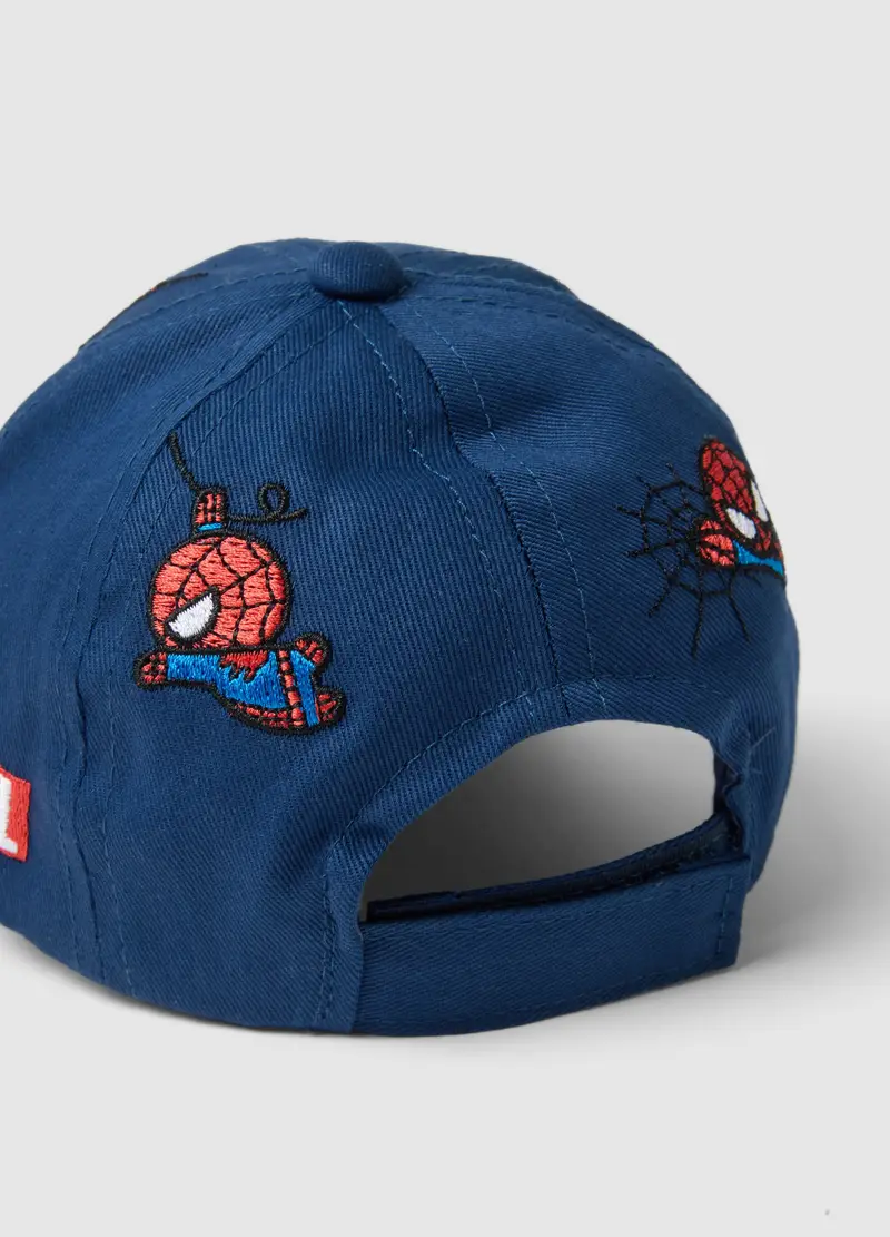 Cappello Da Baseball In Puro Cotone Blu Da Bimbo Con Spider-man, Bambino, Blu miniatura 3